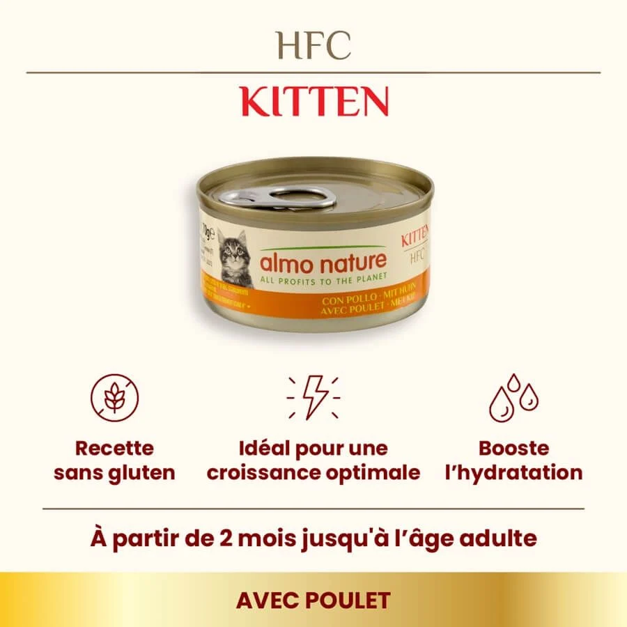 Almo Nature Chaton HFC Poulet 70 g – Image 2