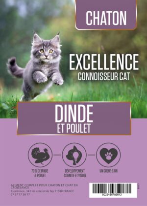 Croquettes Chatons Dinde et Poulet / Sans céréales