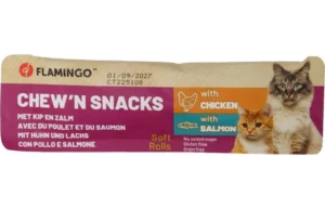 Chew'n Snack Cercles avec poulet & avec saumon 10g