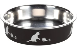 Gamelle pour la nourriture et l'eau Dena Rond noir 11.5cm / 180ml (Copie)