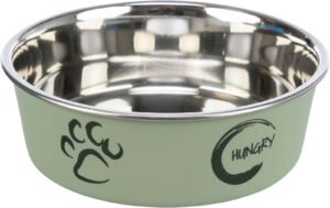 Gamelle en acier trixie vert 0.45l / 14cm