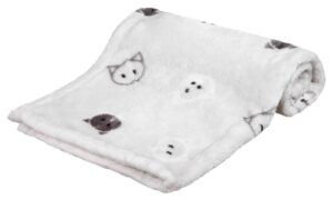 Couverture polaire mimi gris 70x50